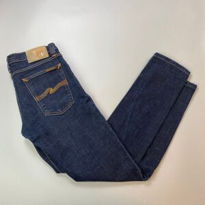 Nudie Jeans Women’s Size 28*Blue Tight Long John Organic Italy Stretch Dark Wash